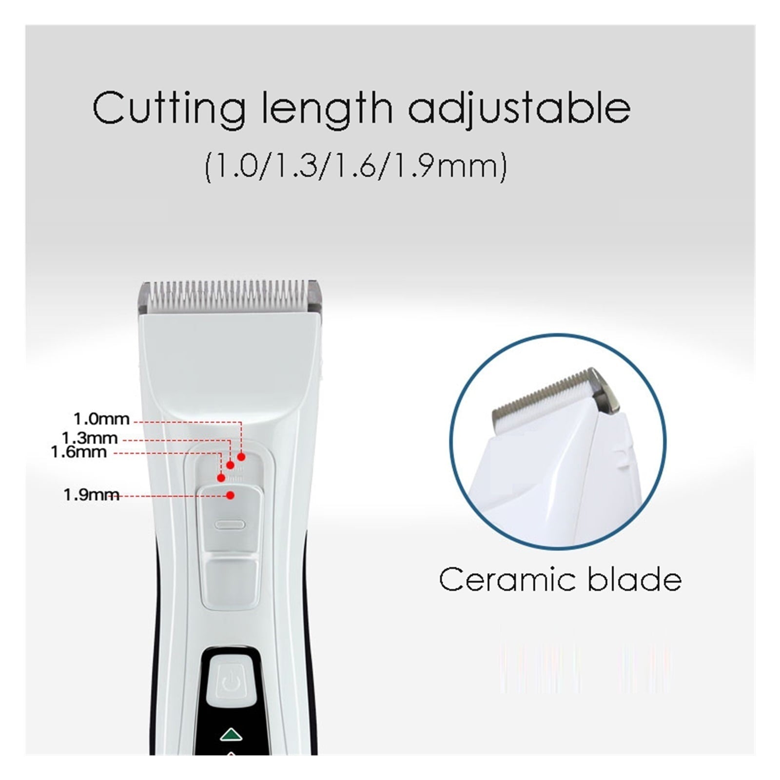 CP9200 Pet Trimmer Rechargeable Dog Hair Clipper Electric Dog Grooming Haircut Shaver Machine ,Low Noise Pet Groomig Kit