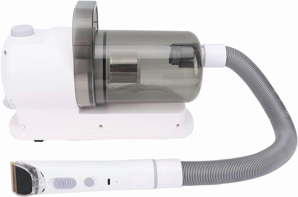 5-in-1 Pet Grooming Kit Vacuum Brush Electric Clipper with 2.5L Dust Cup Low Noise Deshedding Tool for Dogs Cats Home Cleaning