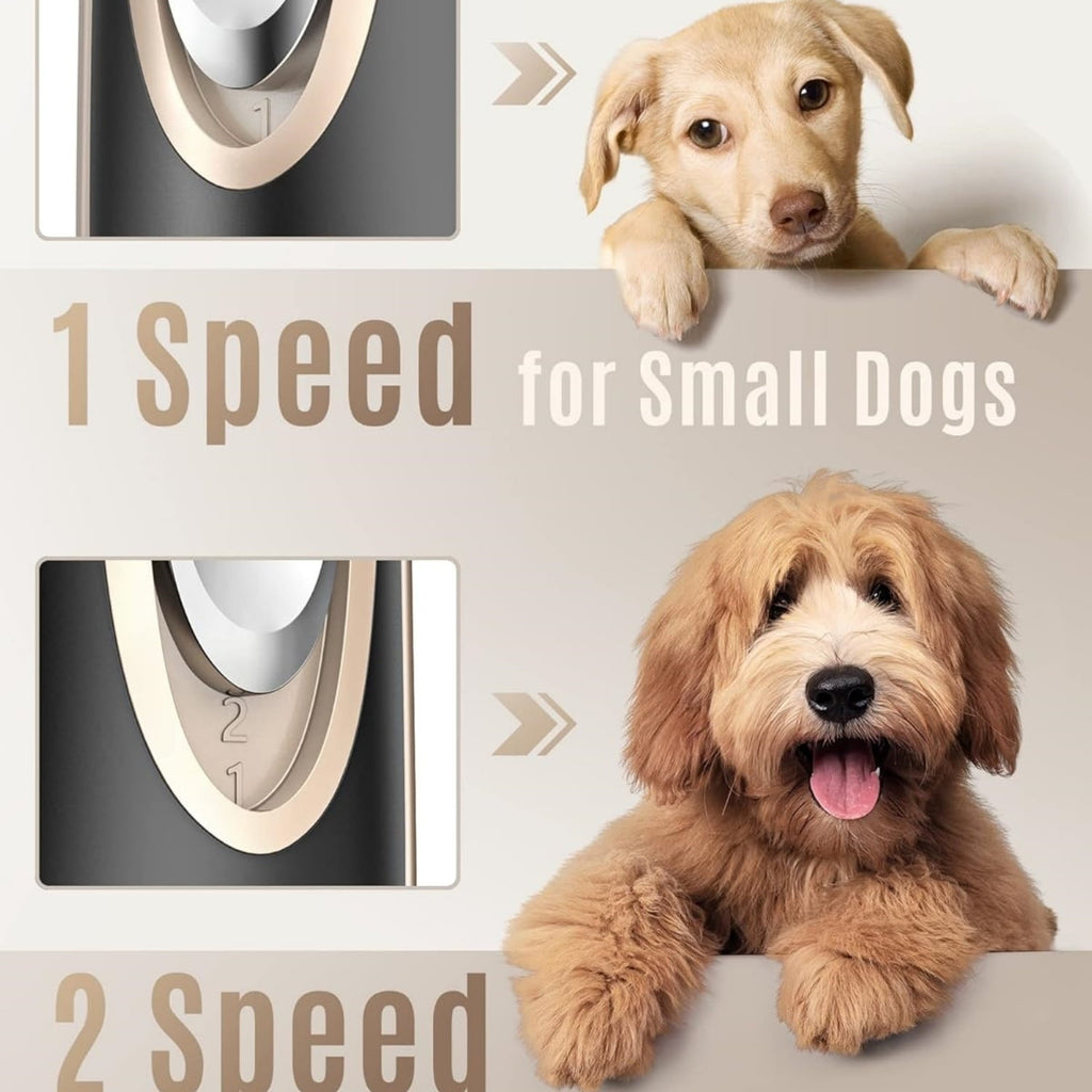 Dog Clippers Low Noise, 2-Speed Quiet Dog Grooming Kit Rechargeable Cordless Pet Hair Clipper Trimmer Shaver for Small and Large Dogs Cats Animals