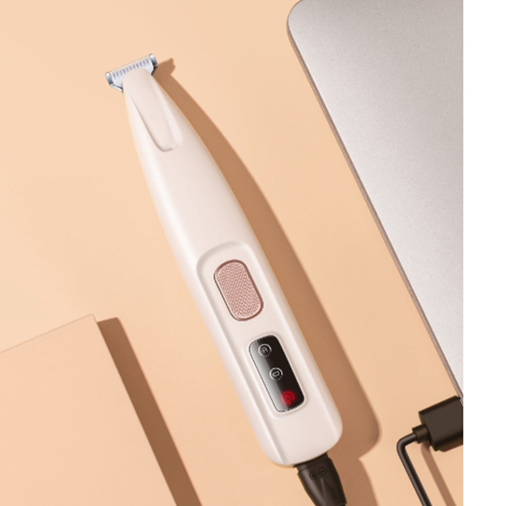 Barhoo Multifunctional Pet Grooming Trimmer Rechargeable Low Noise Hair Clipper with Led Light Precision Shaver for Dogs Cats Ears Face Paws Buttocks Cordless Electric Pet Grooming Kit Waterproof