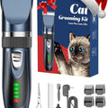 2-Speed Cordless Pet Shaver Grooming Kit for Cats, Small Dogs & Animals (Blue)