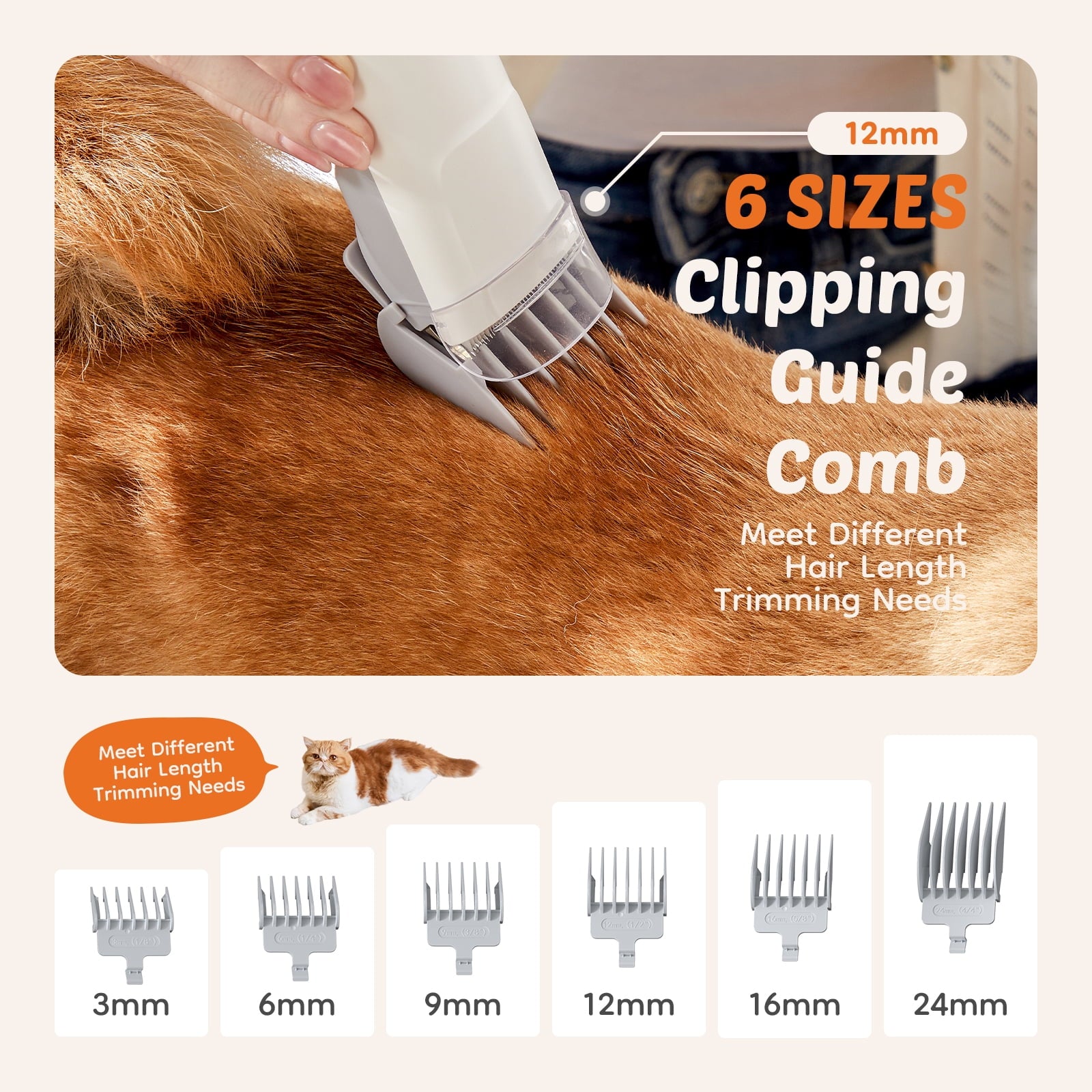 MCQ 5 in 1 Dog Grooming Vacuum Kit: Electric Pet Trimmer Clipper with 2.5L Dust Box, Ultra-Quiet Operation