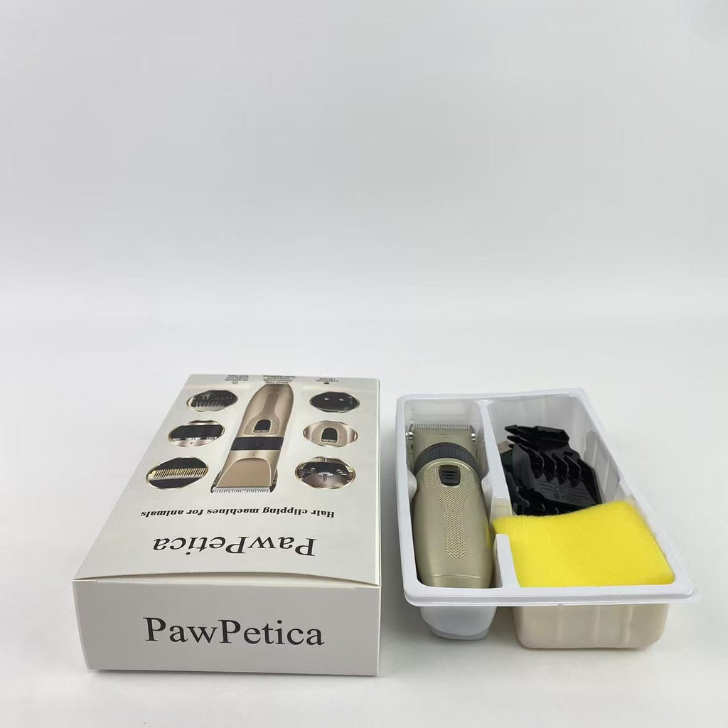 PawPetica Hair clipping machines for animals,Dog Clippers for Grooming, Cordless Dog Hair Trimmer with Grooming Hammock, Low Noise Pet Grooming Kit