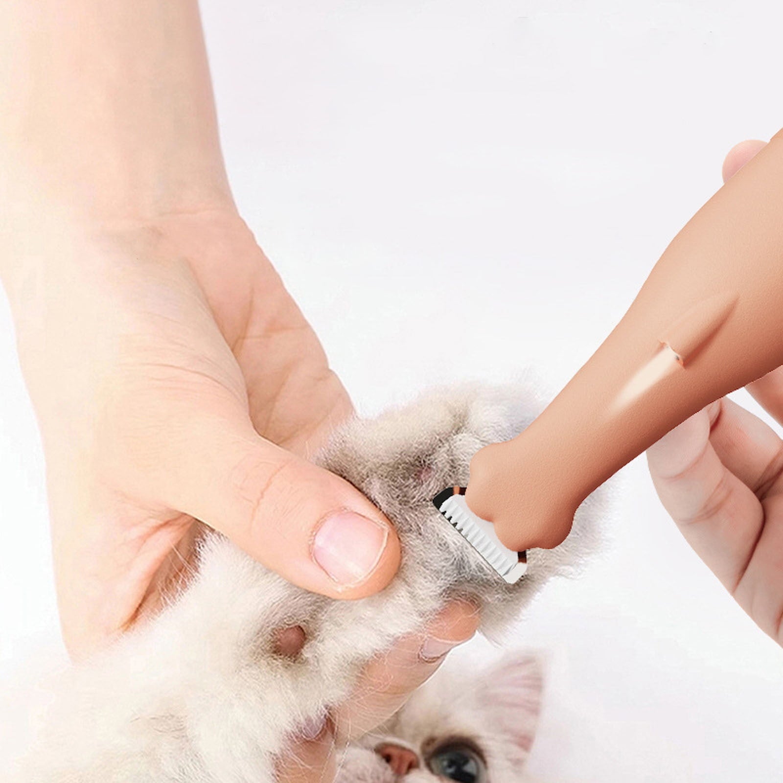 Professional Dog Grooming Kit - Cordless Quiet Pet Clippers with Nail Grinder & Long Hair Shaver for Matted Coats, Gentle Trimmer for Small Dogs & Cats Paws, Face & Ears