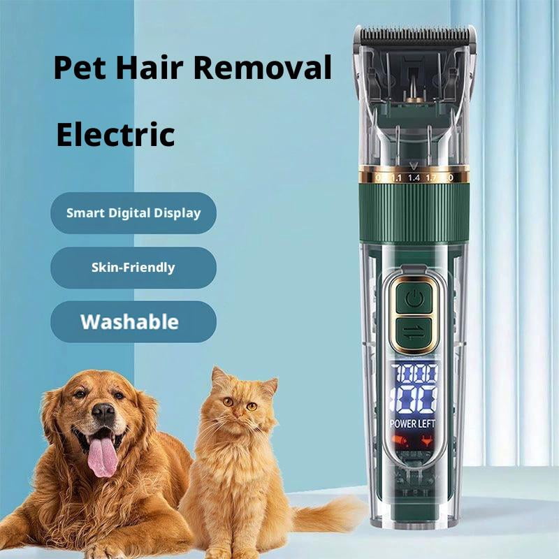 Pet Electric Grooming Kit for Dogs & Cats, Electric Paw Trimmer with Nail Clippers, Professional Pet Hair Shaver for Paw Grooming & Cleaning