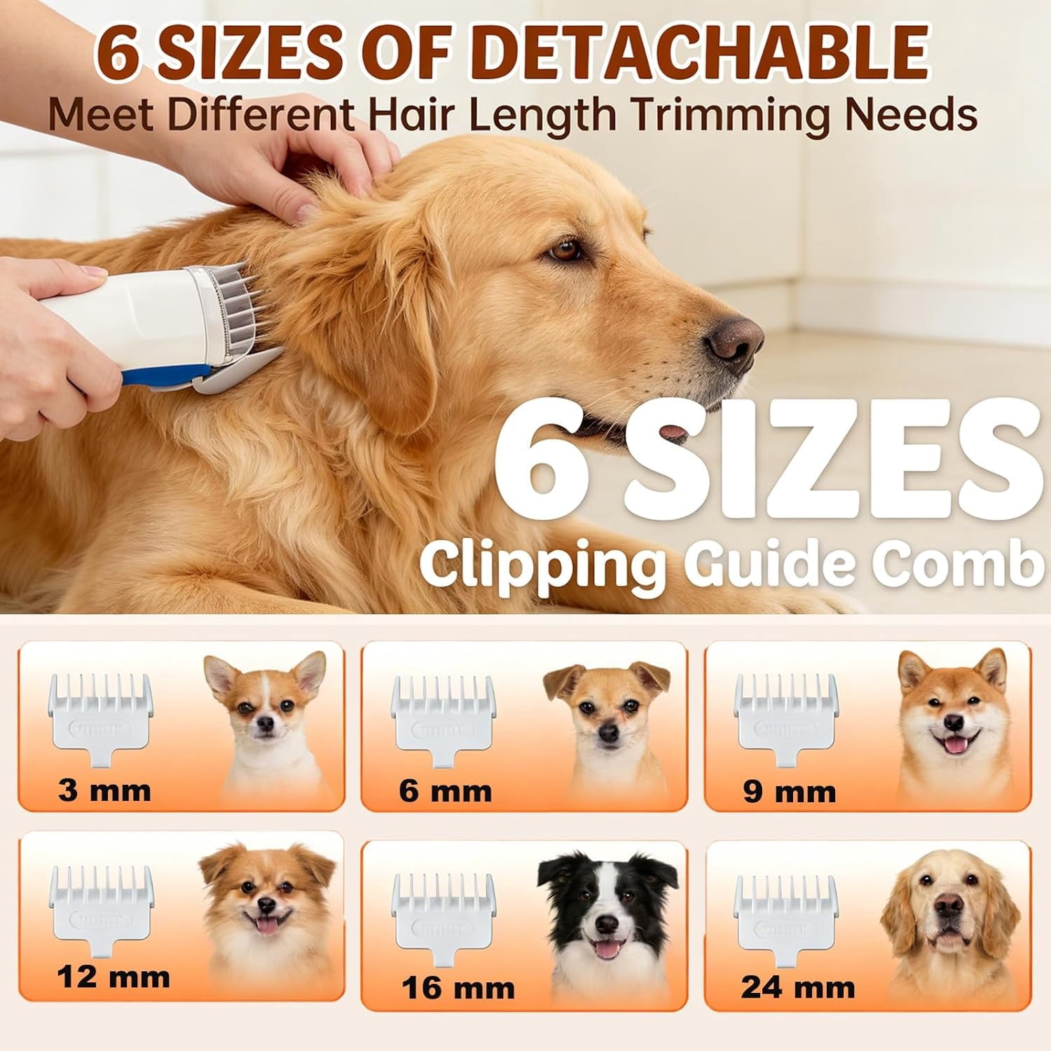 10000Pa Strong Pet Vacuum for Shedding Grooming Kit with Hair Clippers & Shedding Brush, Dogs & Cats Hair Remover Vacuum with 2.5L Dust Cup, 3 Levels, 5 Grooming Tools，Low Noise, Blue