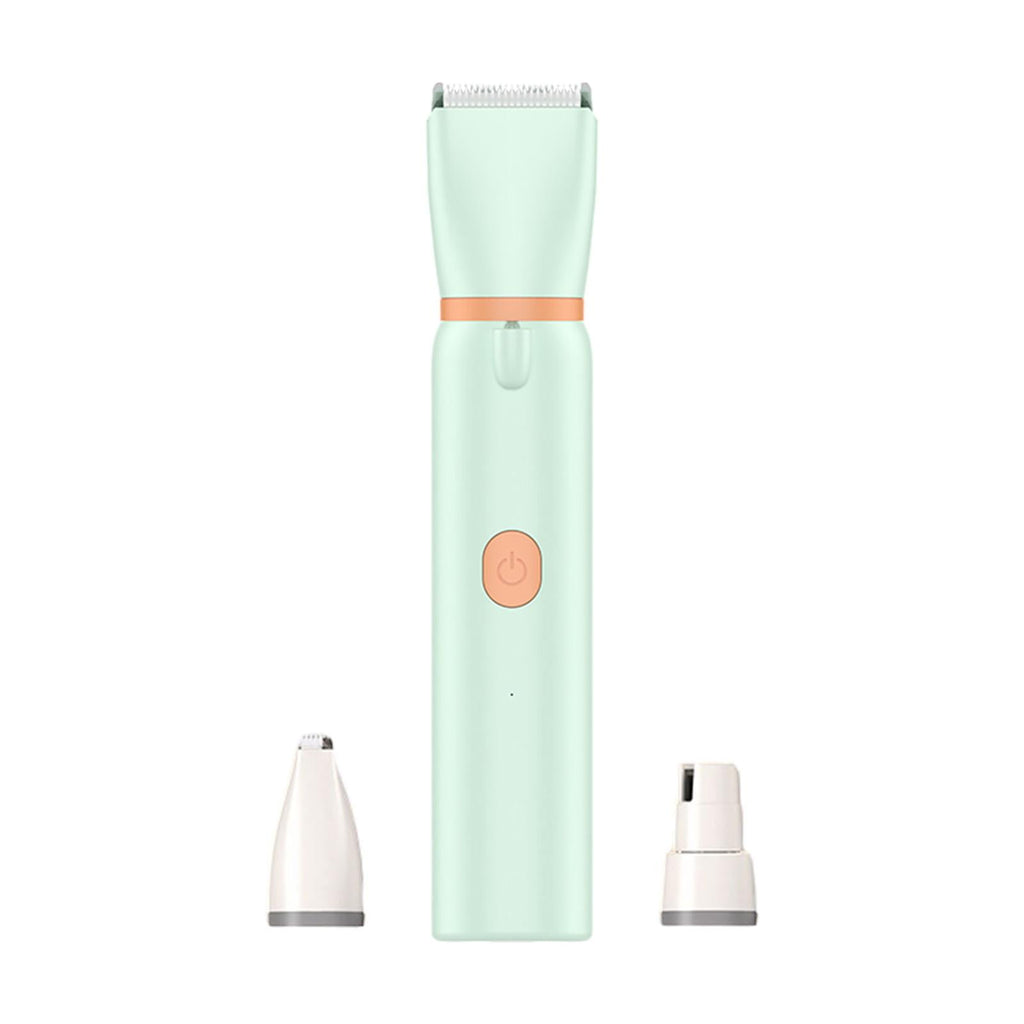 Fzaqwen Cat Dog Grooming Kit, 3 in 1 Professional Cordless Pet Hair Trimmer, Paw Trimmer Green