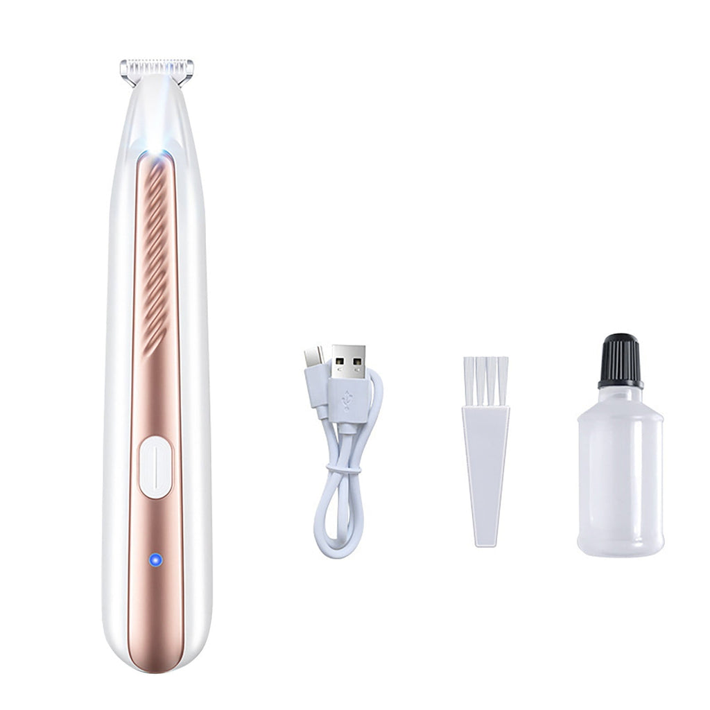 Pet Grooming Kit Gentle Low Noise Rechargeable Clipper with LED Light for Precise Trimming Around Sensitive Areas