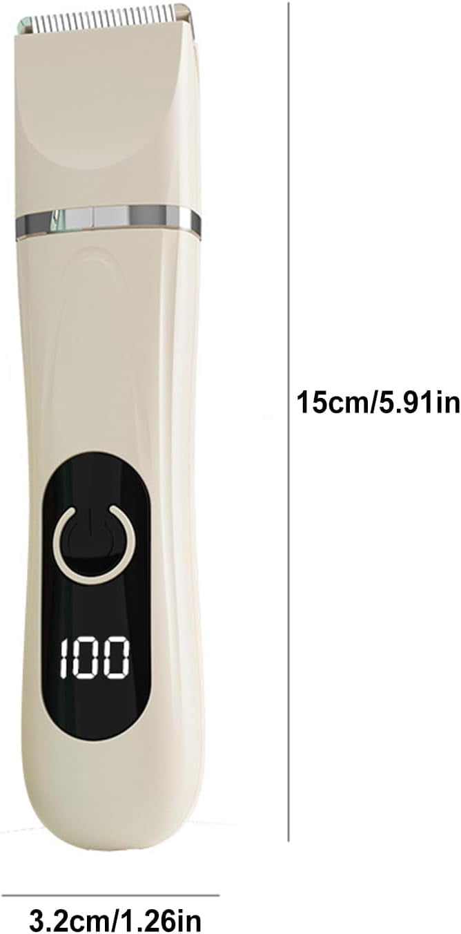 Dog Clippers for Grooming – 4-in-1 Quiet Electric USB Rechargeable Pet Grooming Kit with Grinder – Paw & Claw Trimming for Puppies, Dachshund & Small Breeds, Indoor Home Use