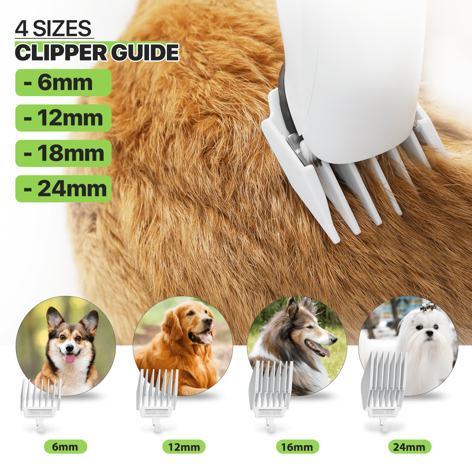 Magshion 3 in 1 Pet Dog Grooming Kit with 4L Dustbin, Low Noise Vacuum Suction & Adjustable Speed Dryer & Hair Trimmer Kit, 6 Grooming Tools, Deshedding Brush, Yellow