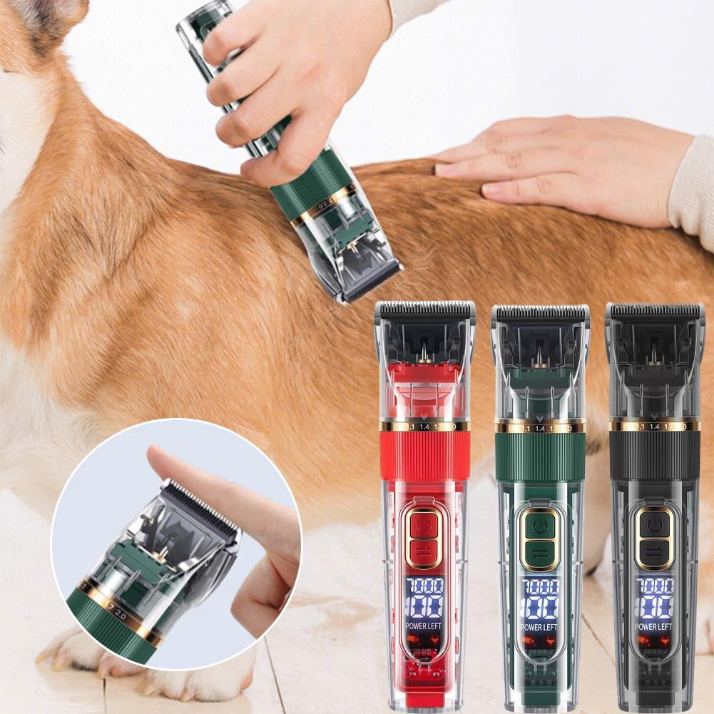 Pet Electric Grooming Kit for Dogs & Cats, Electric Paw Trimmer with Nail Clippers, Professional Pet Hair Shaver for Paw Grooming & Cleaning