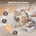 6-in-1 Dog Grooming Kit, Pet Grooming Vacuum for Shedding, Dog Hair Vacuum with Clipper Nail Trimmer Grinder, Pet Brush Groomer at Home, Low Noise Cats Hair Remover, 1.5L Dust Cup