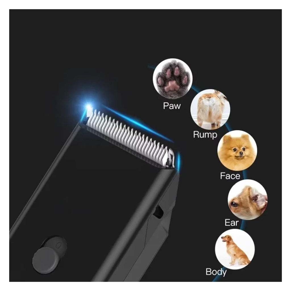 Dog Cat Home Hair Waterproof Clipper Portable Electric USB Rechargeable Pet Grooming Tools Low Noise ,Low Noise Pet Groomig Kit