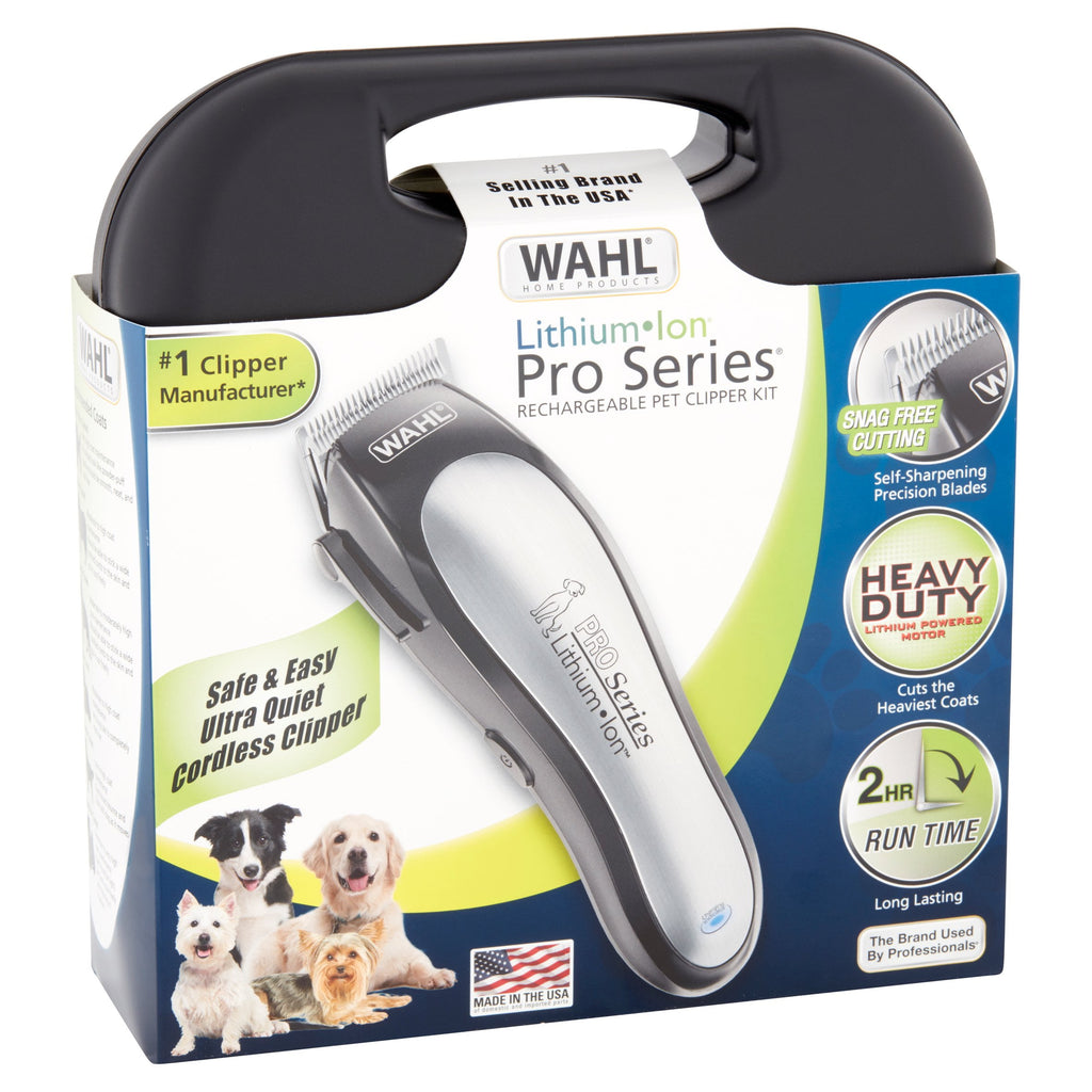 Wahl Lithium Ion Pro Series Cordless Rechargeable Dog Grooming Kit - #9766