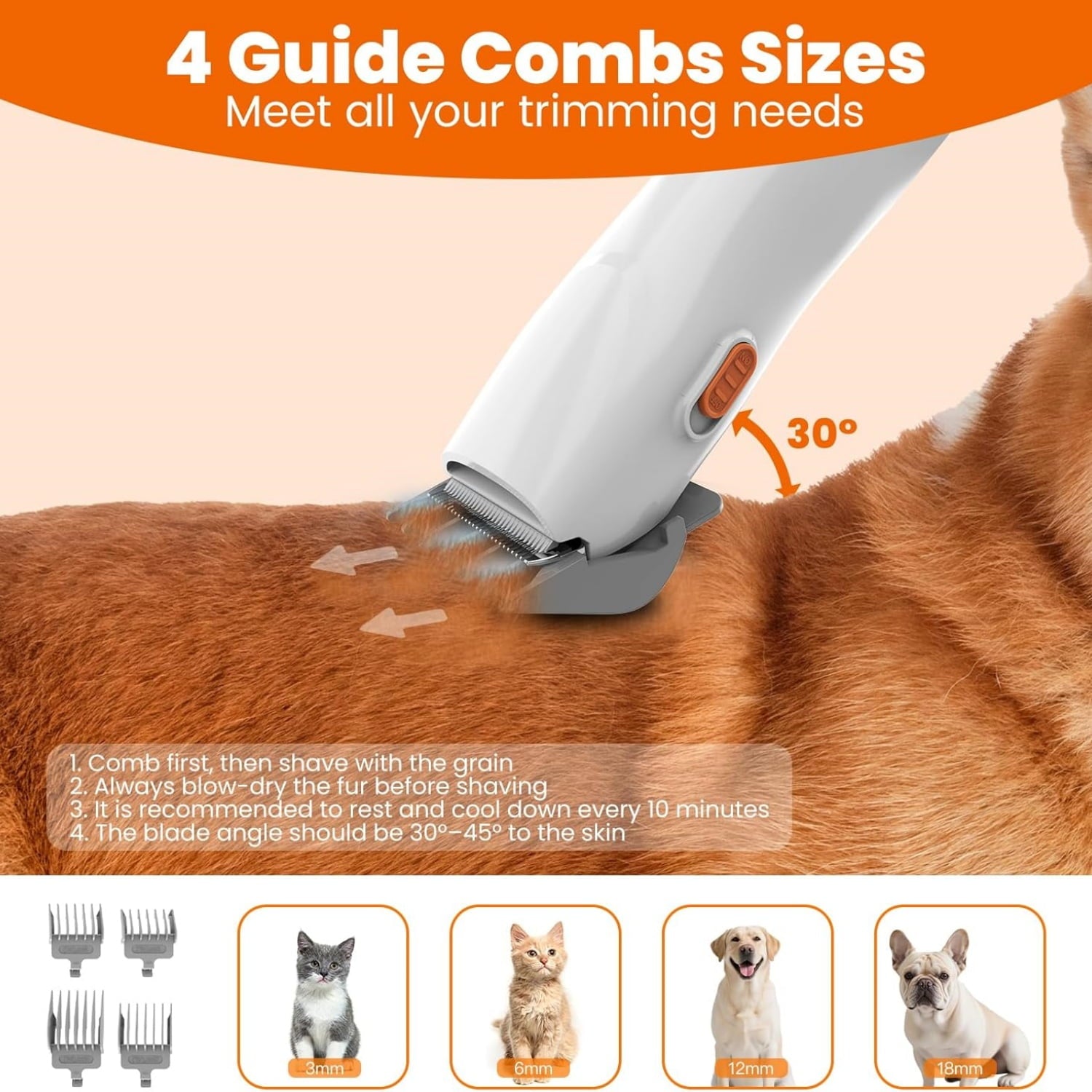 "Dog Grooming Vacuum, Dog Grooming Kit with Pet Clippers, 12,000Pa Pet Hair Vacuum for Dogs, Low Noise Home Cleaning Tool in 1, PG10 "