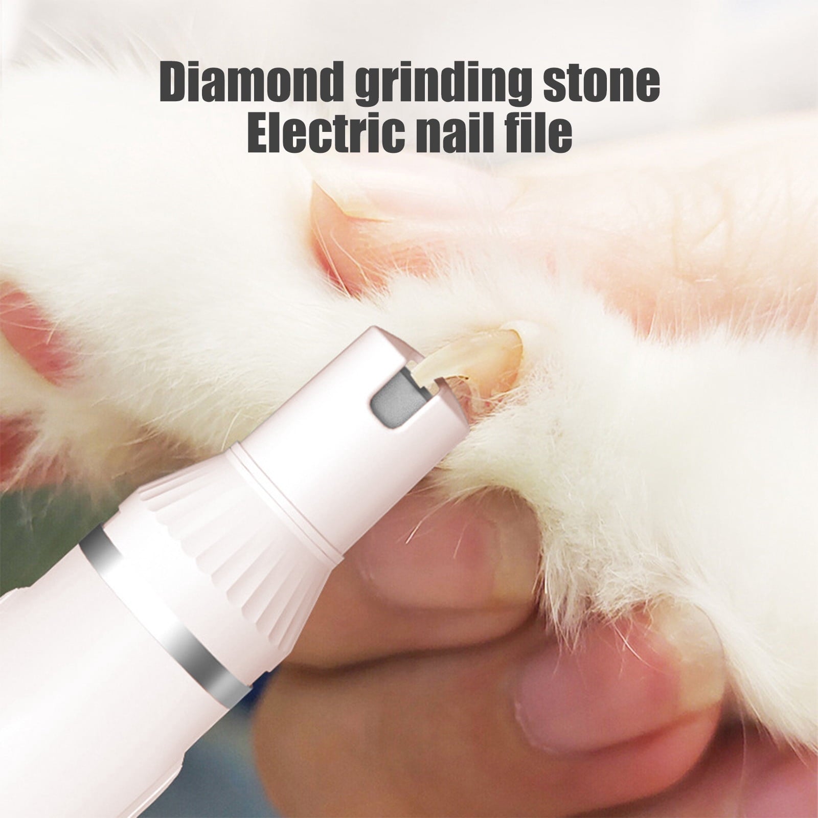 Dog Grooming Clipper Kit 4 in 1 – Low Noise Pet Shaver with Nail Grinder, USB Rechargeable, Washable Blades for Dogs and Cats