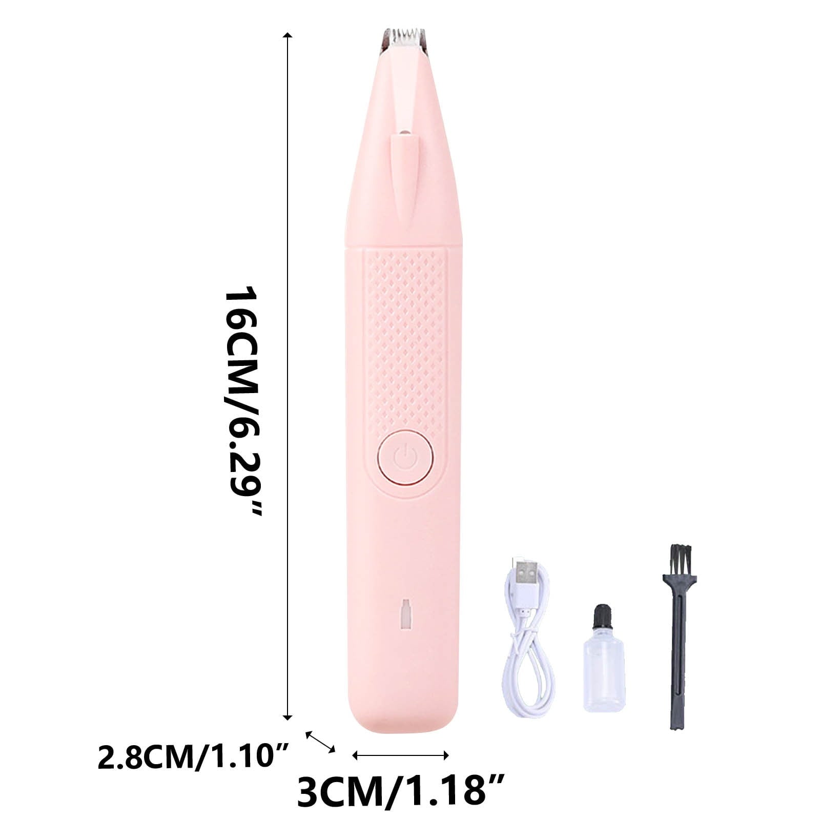 Dog Clippers Grooming Kit Hair Clipper-Low Noise Paw Trimmer- Rechargeable, Cordless Quiet Nail Grinder Shaver for Cats and Other Pets