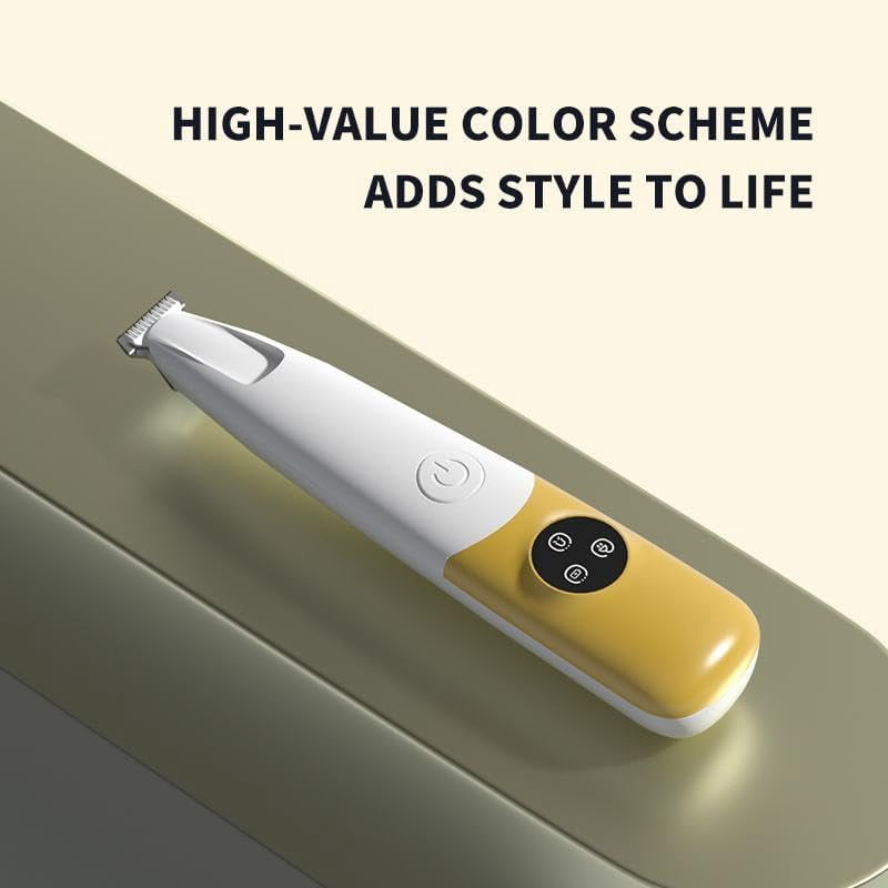 Dog Paw Trimmer with LED Light, 50DB Low Noise Cordless Cat Paw Trimmer for Puppy Kitten Small Pet, USB Rechargeable Dog Clippers Grooming Kit for Paws Ears Face Rump