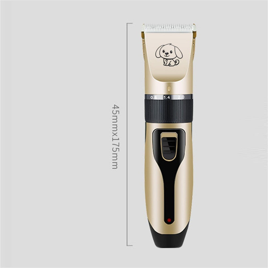 AUHomi Dog Grooming Kit Clippers, Low Noise, Rechargeable, Cordless, Pet Electric Shaver Cat and Dog, Electric Hair Clipper, Pet Professional Beauty Trim Set (Electric Clipper Set, Scissors, Comb)