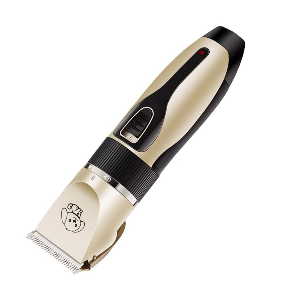 AUHomi Dog Grooming Kit Clippers, Low Noise, Rechargeable, Cordless, Pet Electric Shaver Cat and Dog, Electric Hair Clipper, Pet Professional Beauty Trim Set (Electric Clipper Set, Scissors, Comb)