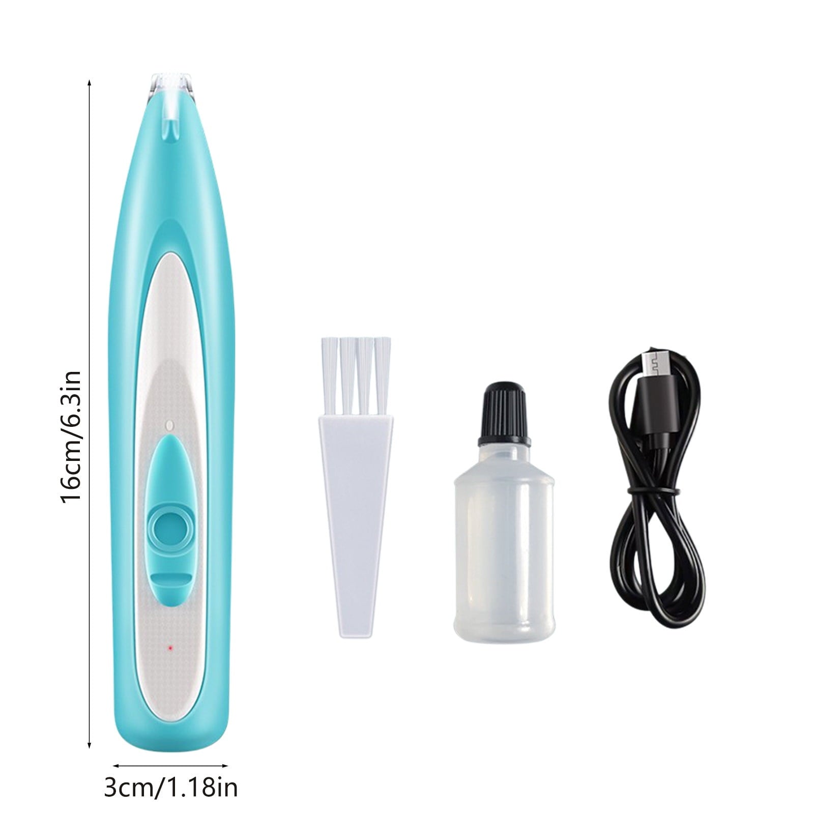Yyuenw Dog Paw Trimmer with LED Light, Rechargeable Cordless Dog Grooming Kit for Small Dogs, s, Low Noise Pet Hair Shaver for Small Dogs Cats Trimming Around Paws, Eyes, Ears, Face, Rump