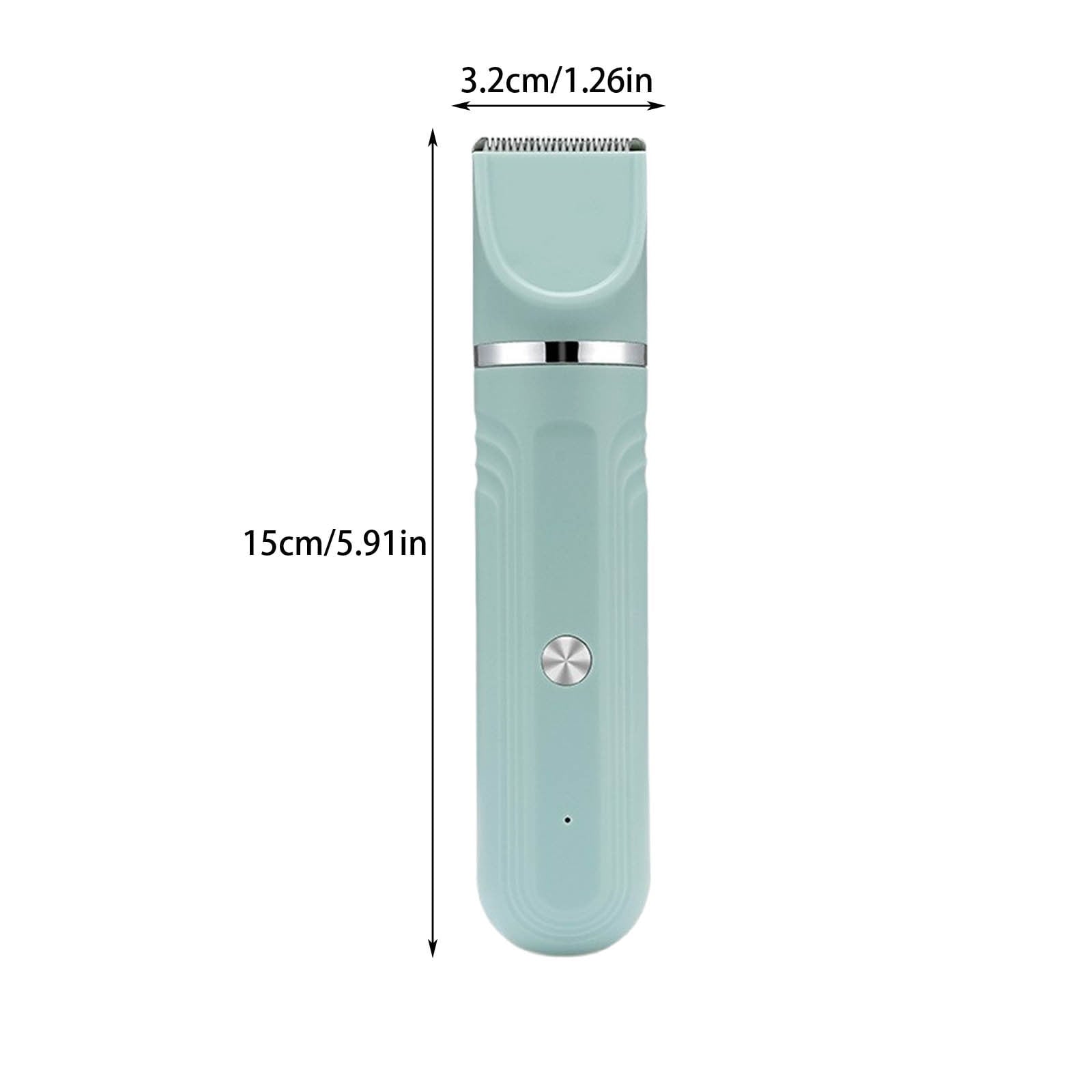 EDHITNR 4-in-1 Pet Grooming Kit, Rechargeable Cat Dog Hair Clipper Shaver Trimmer, Safe Ceramic Blade Push Clipper for Nail Paw Foot Fur Removal Grooming, Green