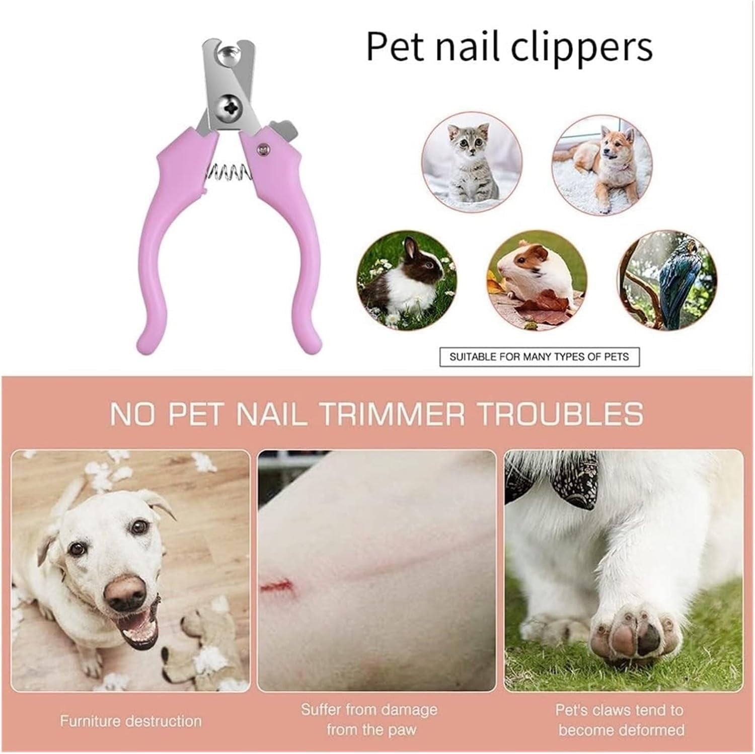 VANECL 4 in 1 Dog Grooming Clippers Kit with LED Display,Waterproof Dog Clippers Cordless for thick hair,Low Noise Dog Hair Trimmer for Dogs Cats Animals