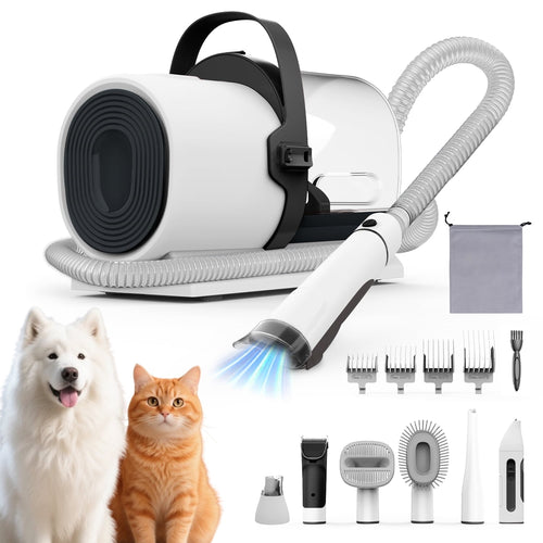 AIRROBO Dog Grooming Kit, 7in1  Dog Grooming Vacuum , 11000Pa Super Suction for Pet Hair,Grooming Vacuum for Shedding Grooming, Low Noise,