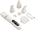 Dog Clippers for Grooming – 4-in-1 Quiet Electric USB Rechargeable Pet Grooming Kit with Grinder – Paw & Claw Trimming for Puppies, Dachshund & Small Breeds, Indoor Home Use