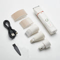 Dog Grooming Kit & Clipper - Low Noise, Cordless & Rechargeable Electric Pet Groomer, 4-in-1 Safe Trimmer for Dogs/Cats - Gentle on Paws, Face, Ears & Sensitive Areas