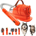 Dog Grooming Kit & Grooming Vacuum, 12000Pa Strong Suction Pet Hair Vacuum for Shedding with Clipper Nail Grinder, 1.8L Dust Cup Low Noise Home Cleaning Includes 7 Professional Dog Grooming Tools