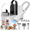 Dog Grooming Vacuum, Dog Grooming Kit with Pet Clippers, 12,000Pa Pet Hair Grooming Vacuum for Dogs, Vacuum Brush for Shedding Grooming, Low Noise Home Cleaning Tool in 1