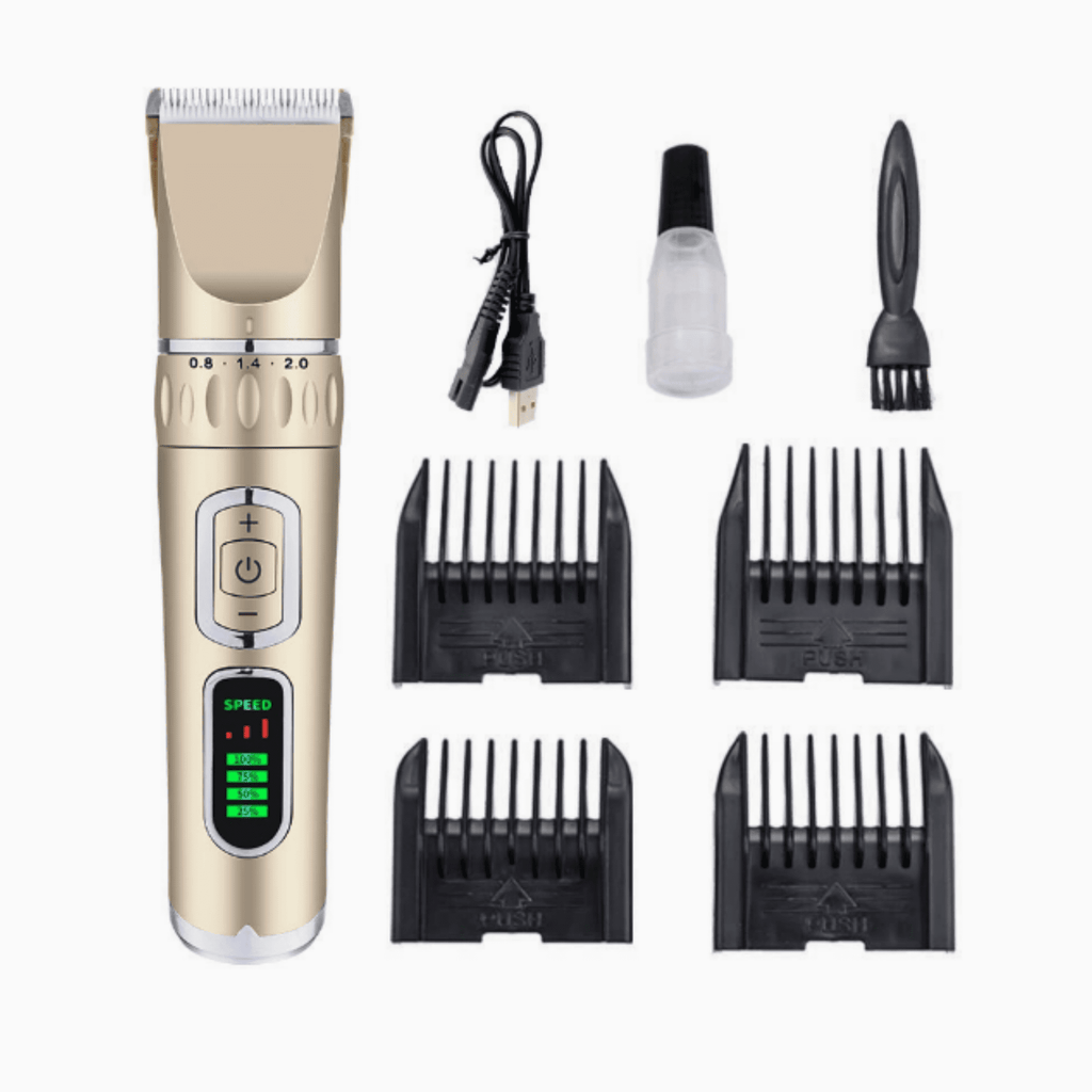 Dog Hair Clippers, Professional LED Display Dog Grooming Kit, Cordless Quiet Pets Clippers Hair Trimmer