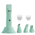 Electric Pet Hair Clipper Set, Cordless Grooming Kit for Cats and Dogs, Rechargeable Low Noise Shaver, Home Trimming Tools with Extra Combs