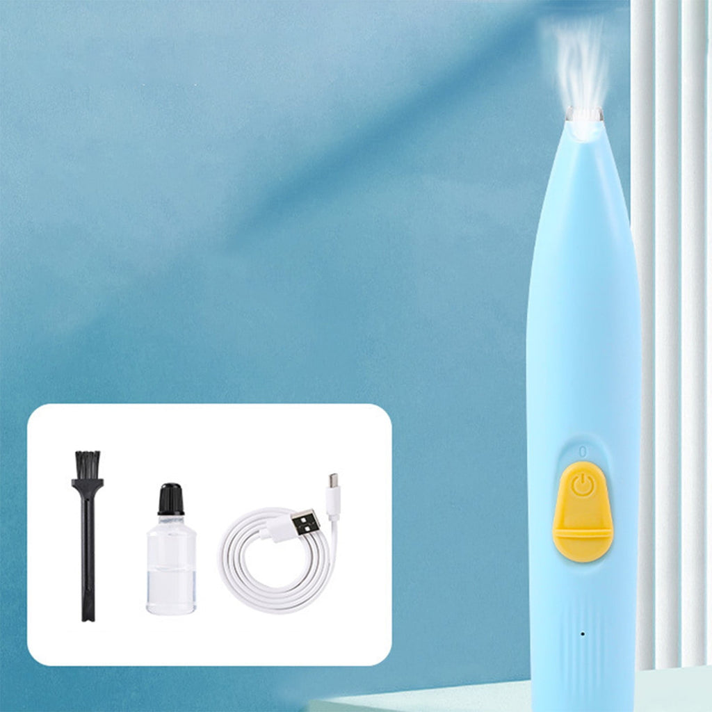 IGEED Pet Grooming Clipper Low Noise Dog Paw Hair Trimmer with LED Light Cat Foot Shaver Kit Includes Brush and Lubricant 6.29 Inch