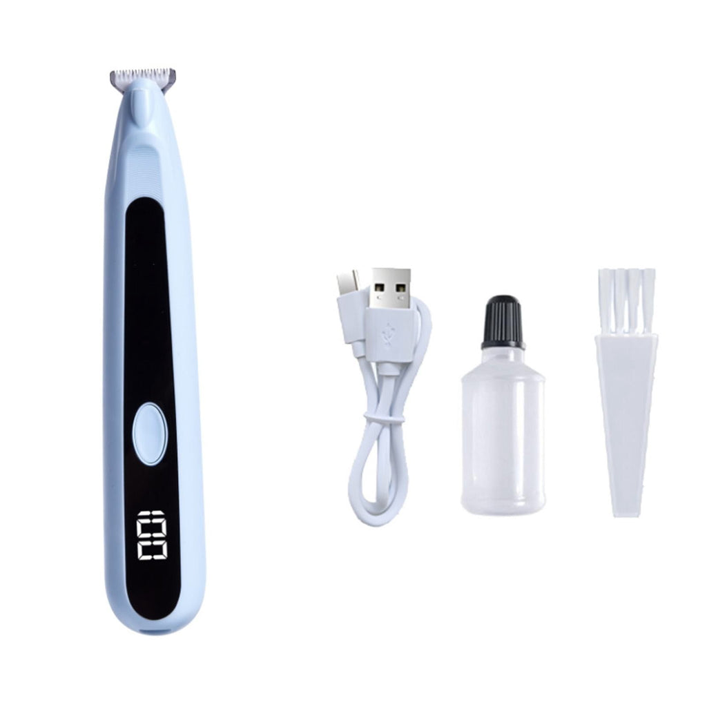 LGCASL Pet Grooming Kit, Small to Medium-Sized Pet Grooming Tools Dog Trimmer Pet Precision Trimmer for Cordless Dog Clipper Trimmer for Dogs Usb Rechargeable Noise Dog Grooming for Ears, White