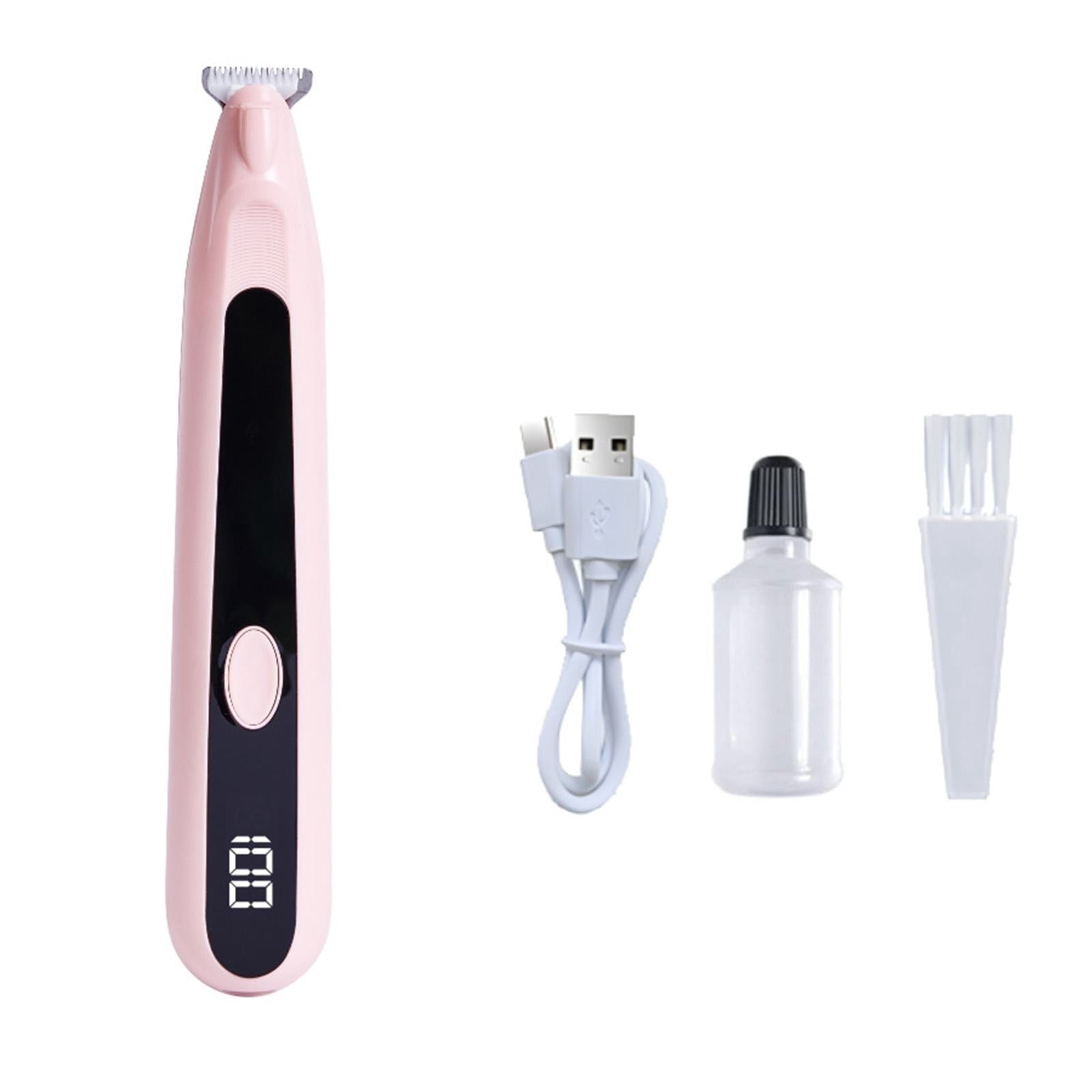 LGCASL Pet Grooming Kit, Small to Medium-Sized Pet Grooming Tools Dog Trimmer Pet Precision Trimmer for Cordless Dog Clipper Trimmer for Dogs Usb Rechargeable Noise Dog Grooming for Ears, White