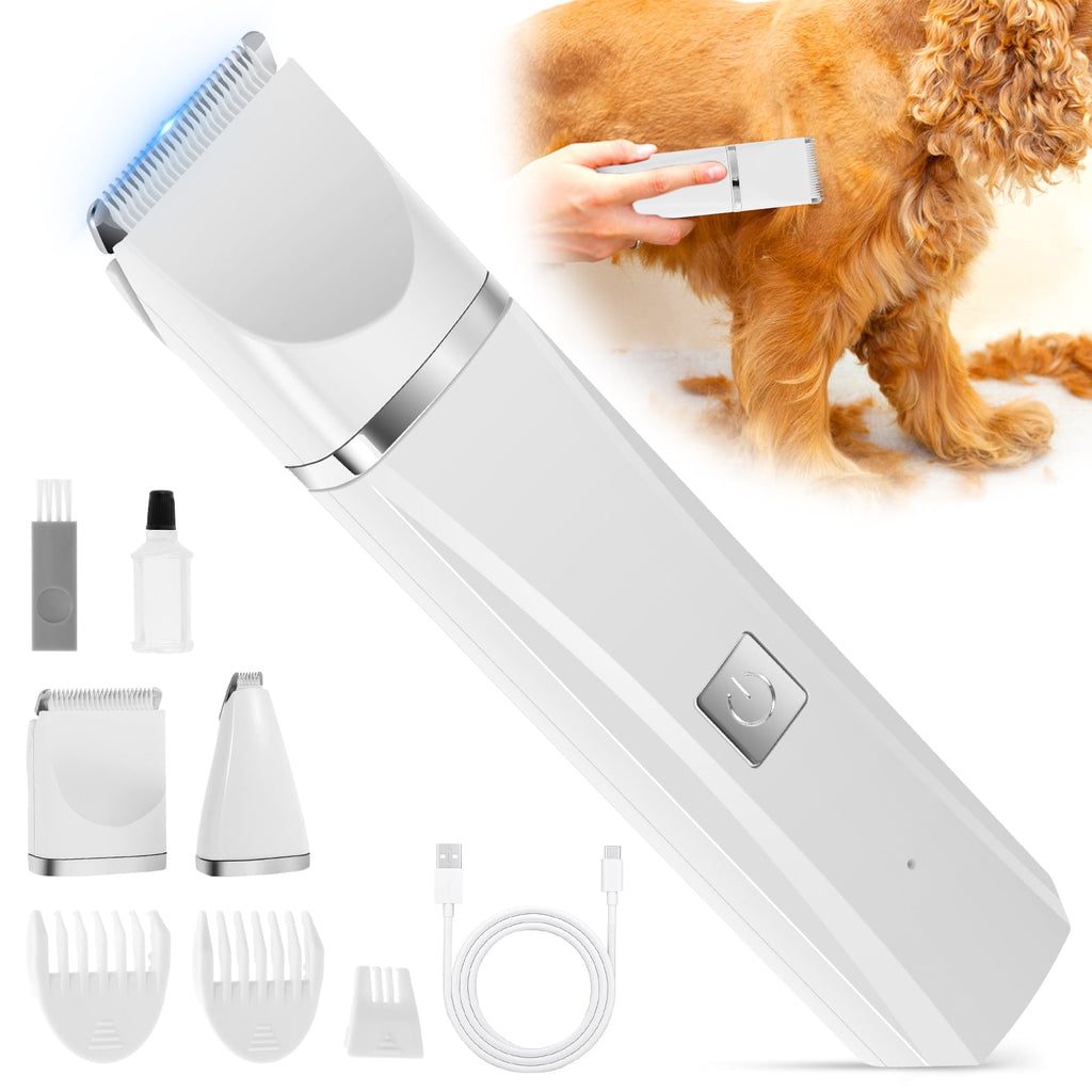 Lzvxtym Electric Pet Hair Clipper,Pet Hair Trimmer,Cordless Cat Paw Trimmer,Portable Hair Grooming Kit for Pet
