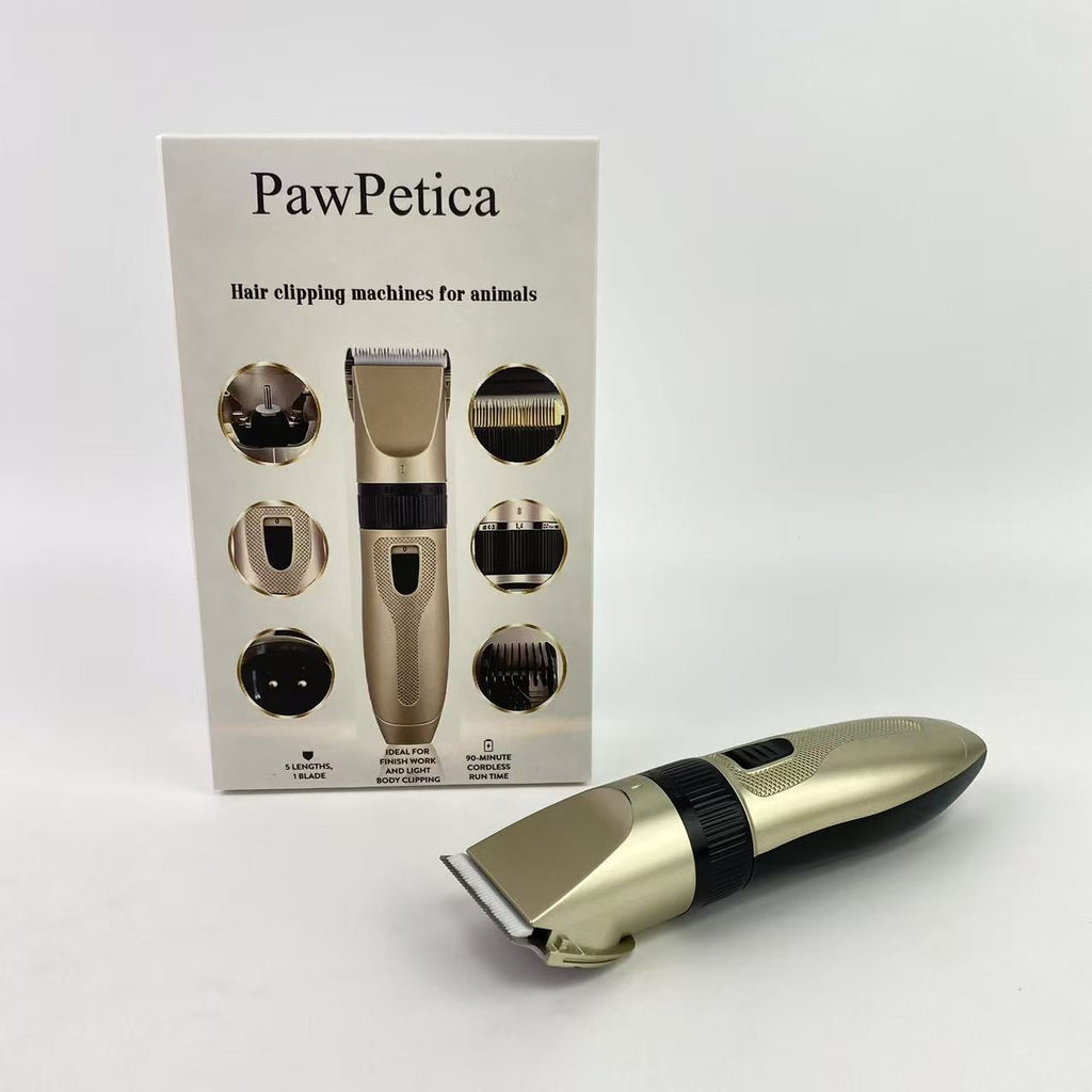 PawPetica Hair clipping machines for animals,Dog Clippers for Grooming, Cordless Dog Hair Trimmer with Grooming Hammock, Low Noise Pet Grooming Kit