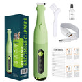Professional Dog Grooming Kit - Cordless Quiet Pet Clippers with Nail Grinder & Long Hair Shaver for Matted Coats, Gentle Trimmer for Small Dogs & Cats Paws, Face & Ears