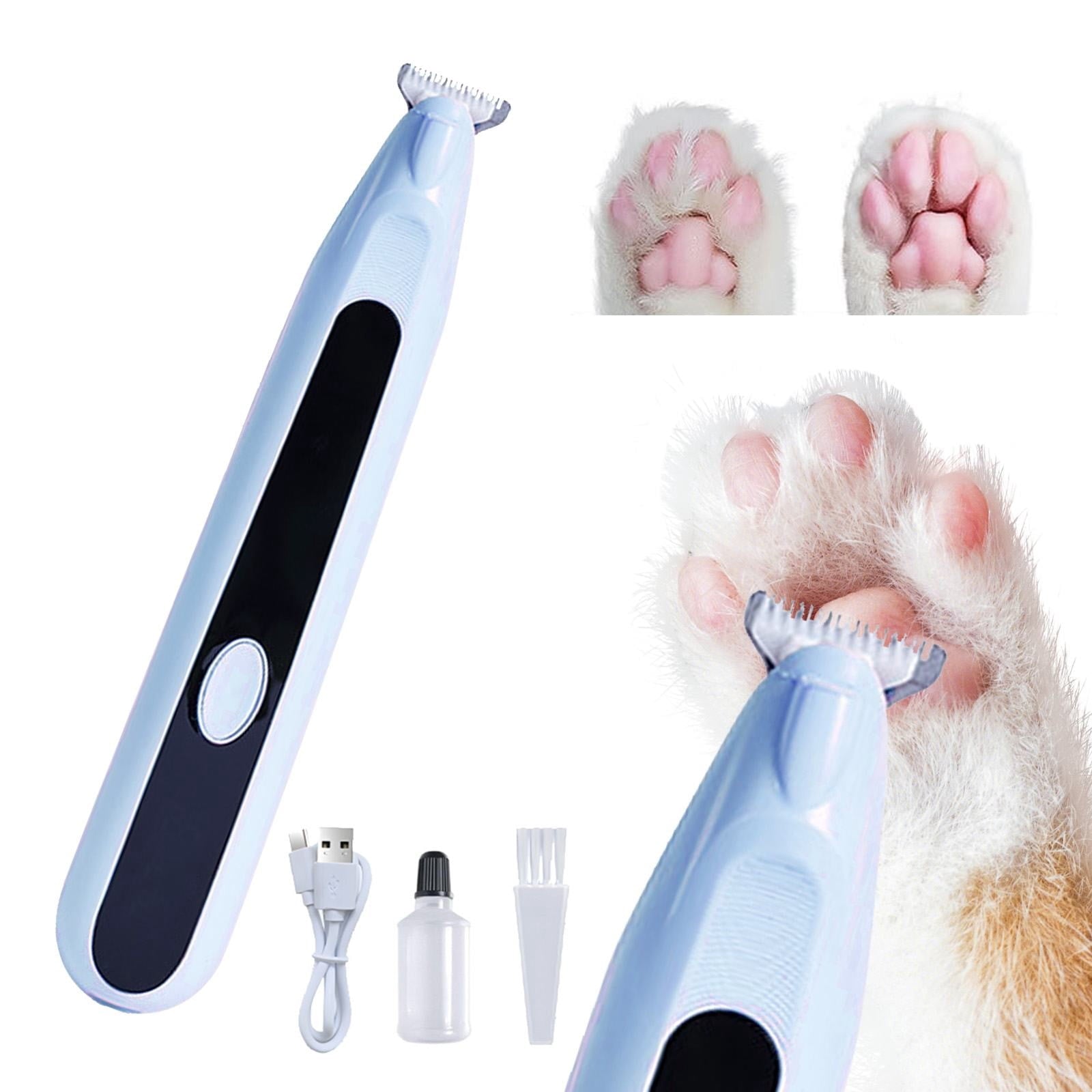 SeekLGT Dog Paw Trimmer, Cordless Precision Dog Grooming Clippers, Low Noise USB Rechargeable Pet Hair Shaver for Ears and Eyes, Professional Grooming Kit, 1ml Oil, 1-Set