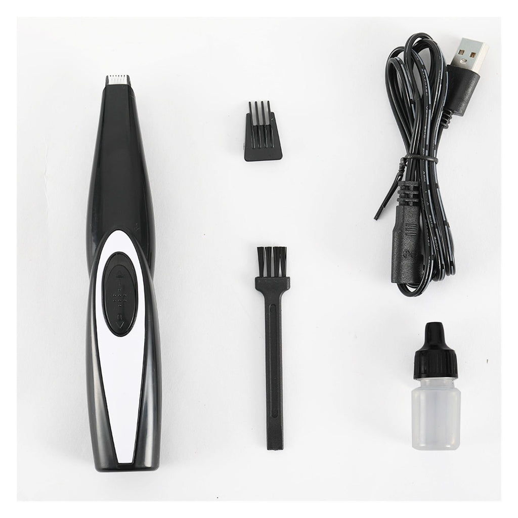 USB Rechargeable Pet Hair Trimmer for Dogs Cats Clipper Grooming Kit Cats Pets Foot Clipper Grooming ,Cordless Using