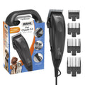 Wahl Basic Series Touch up Corded Pet Clipper, 10 Piece Dog Grooming Kit Black - 9653-1101