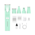 ZhangC Rechargeable Pet Grooming Kit, Pet Electrical Trimmers and Nail File, Cordless Pet Trimmers for Grooming Heavy Thick Coats, Low Noise Rechargeable Clippers for Small Large Dogs Cats