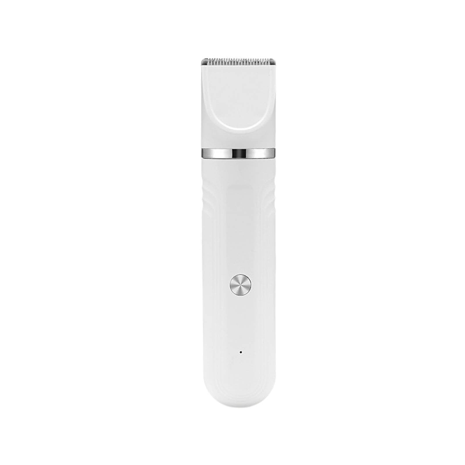 Zzbeans 4-in- Pet Grooming Kit, Rechargeable Cat Dog Hair Clipper Shaver, Safe Ceramic Blade Trimmer for Nails Paw Fur Full Body Grooming, White