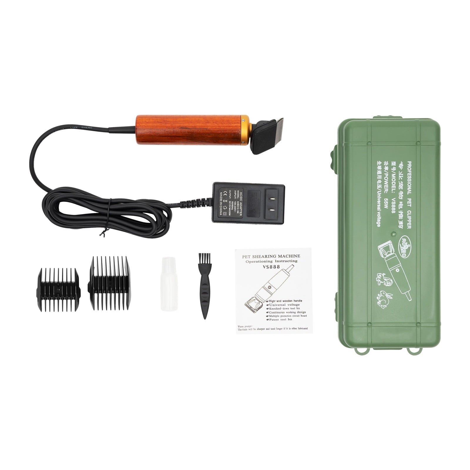 YIYIBYUS Electric Dog Hair Clippers Professional Pet Clipper Dog Grooming Kit Low Noise Portable Hair Trimmer Dog Shaver Clipper