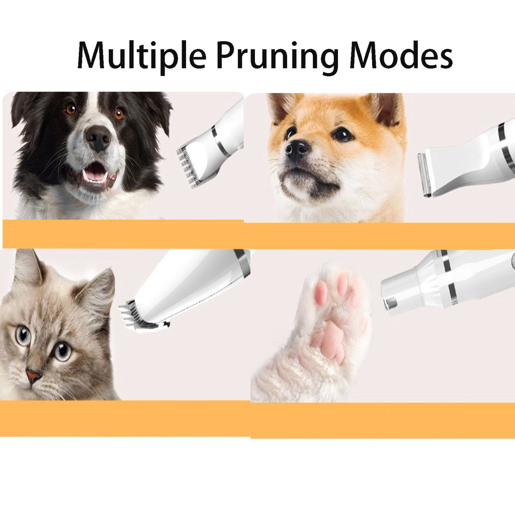 GJX Dog Grooming Kit,4-In-1 Pet USB Charging Grooming Kit For Dogs At Home,Waterproof High-Efficiency Electric Dog Clippers For Grooming