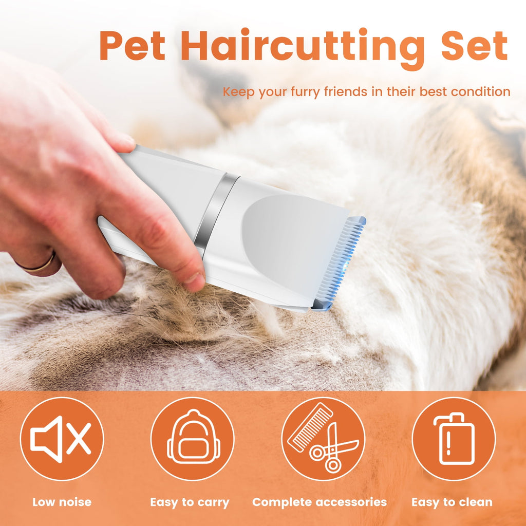 Lzvxtym Electric Pet Hair Clipper,Pet Hair Trimmer,Cordless Cat Paw Trimmer,Portable Hair Grooming Kit for Pet