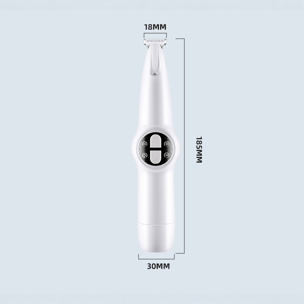 2 in 1 Pet Nail Grinder Trimmer Kit, Local Grooming Tool for Paw & Eye Area Hair, Low Noise Supply for At Home Cat & Dog Grooming Use