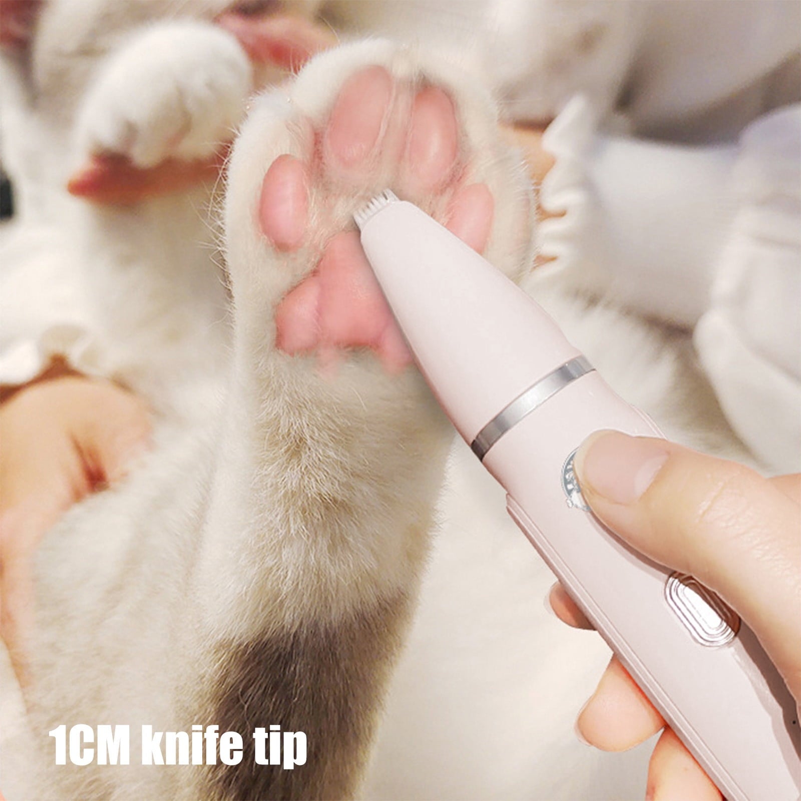 Dog Grooming Clipper Kit 4 in 1 – Low Noise Pet Shaver with Nail Grinder, USB Rechargeable, Washable Blades for Dogs and Cats